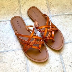 American eagle faux leather sandals